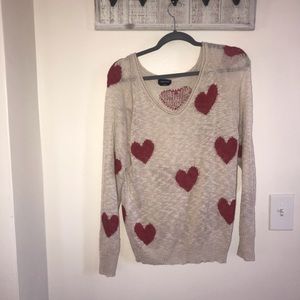 Women’s heart sweater